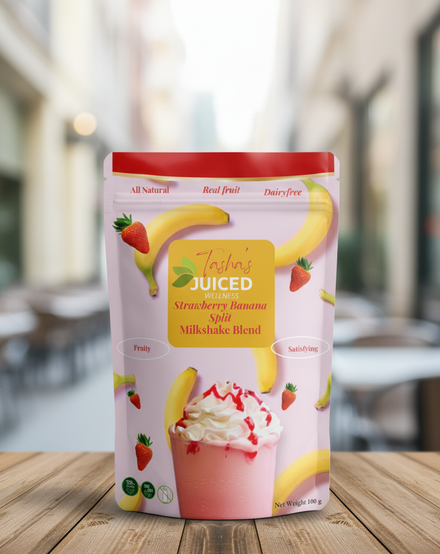 Strawberry Banana Split Milkshake Blend